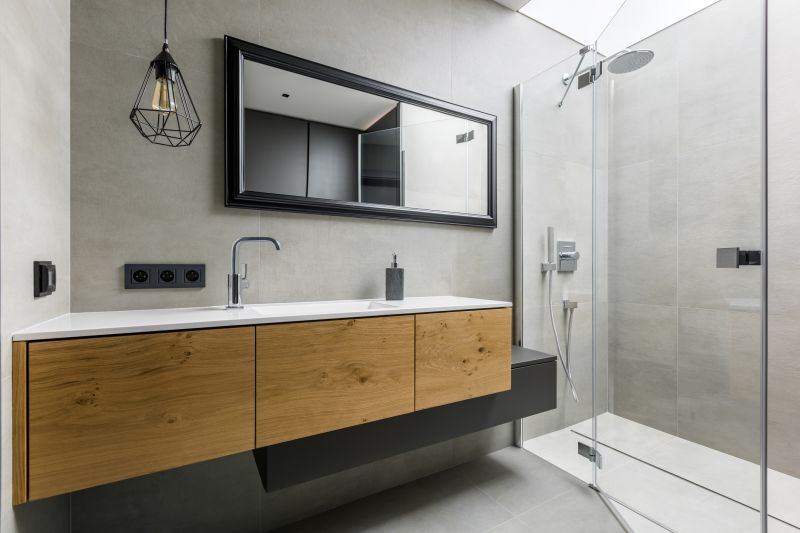 Open-Concept Bathroom with Modern Fixtures